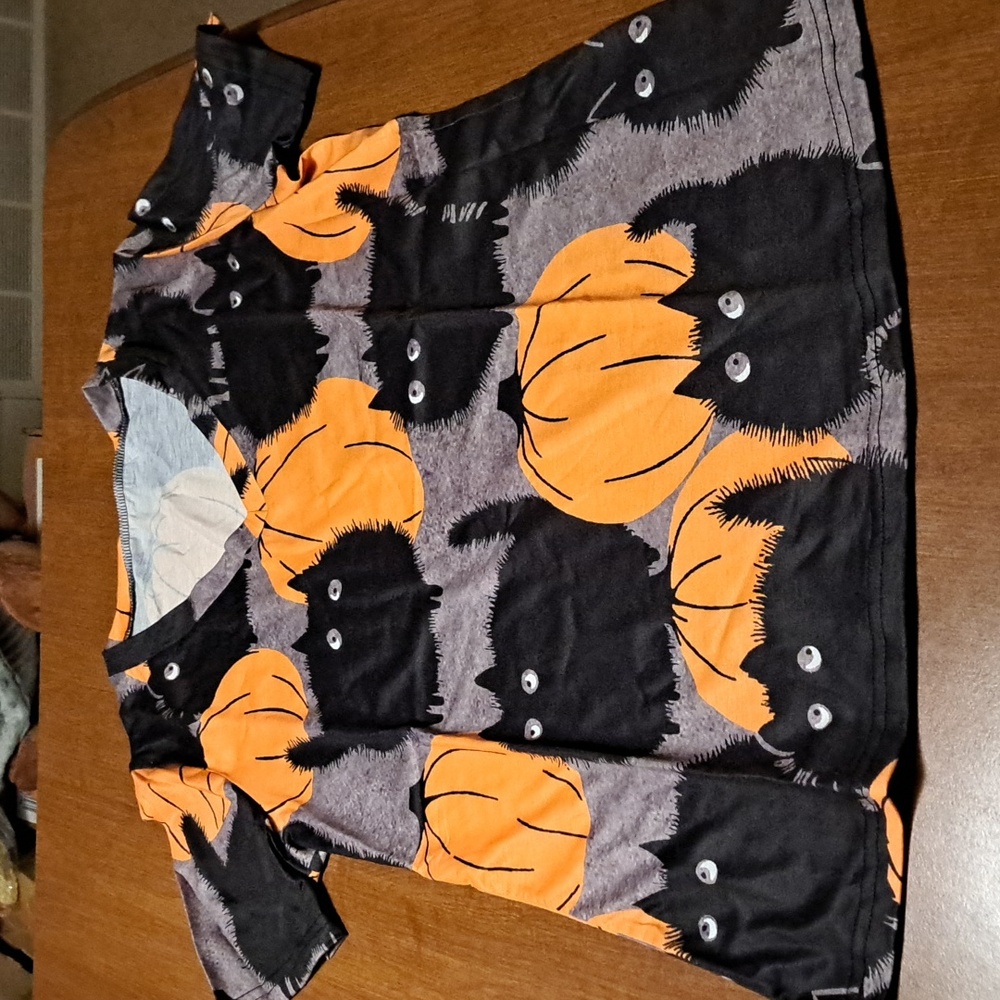 🗽Cat& pumkin tee S ptp 19"/ BUNDLE ONLY 2or More Items